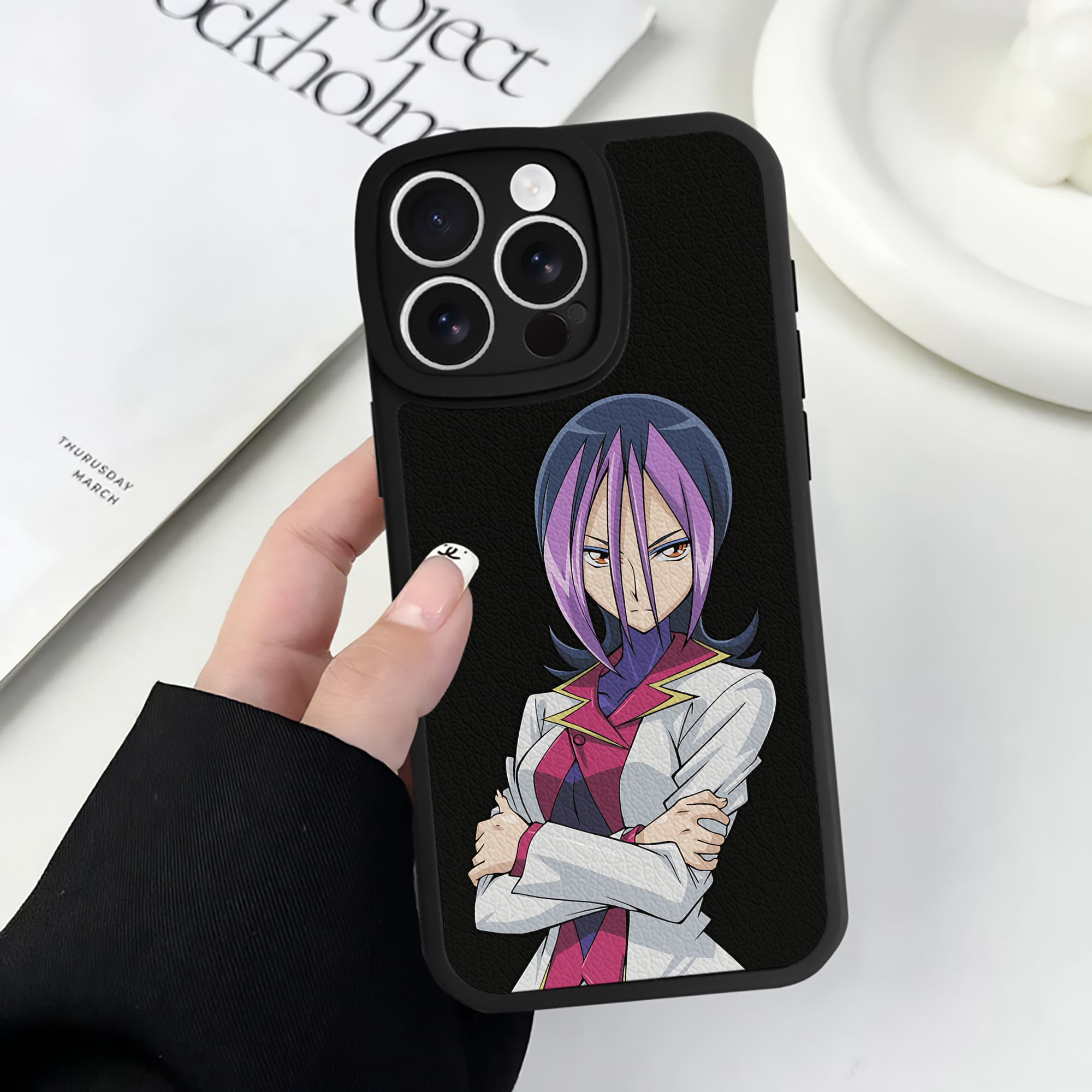 遊☆戯☆王 Yu-Gi-Oh! 【iPhone 16シリーズ対応】シリコンスマホケース（レザー調） 材質：シリコン